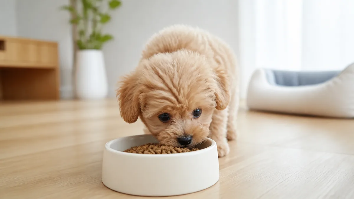 犬生後2ヶ月の食事は1日3〜4回｜量より「回数」で支えるの解説画像