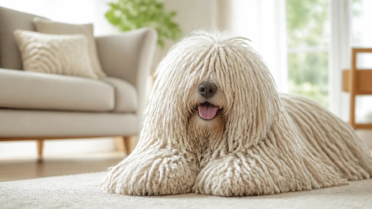 もっぷみたいな犬の正体は「コード」という被毛|モップに見える3つの理由の解説画像