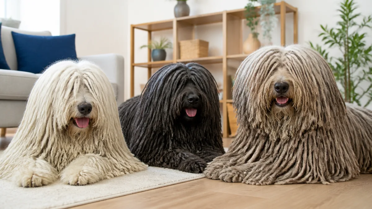 モップ風に見えるけれどタイプが違う3犬種の解説画像