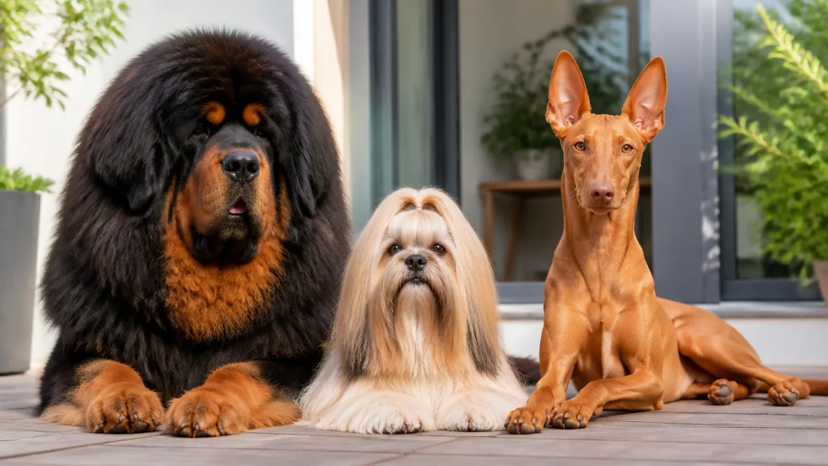 世界でも値が張る犬種3選|チベタン・マスティフ/ローシェン/ファラオ・ハウンドの解説画像