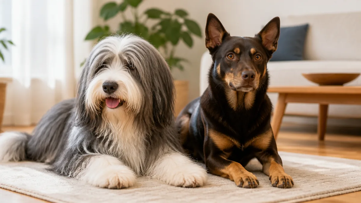 日本ではめったに会えない2犬種｜ビアデッド・コリーとケルピーの解説画像